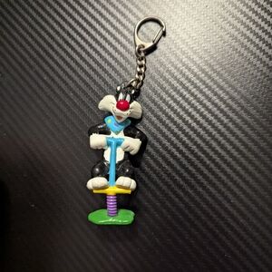 Vintage Sylvester the Cat Keychain